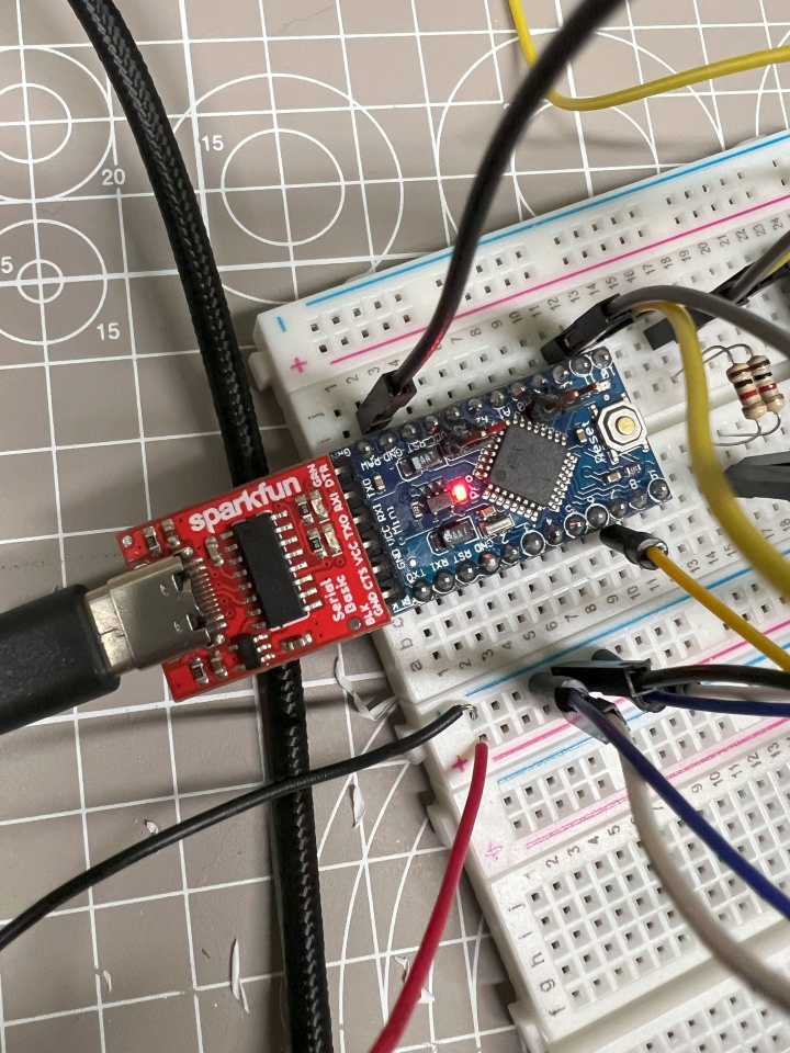 Breadboard layout.